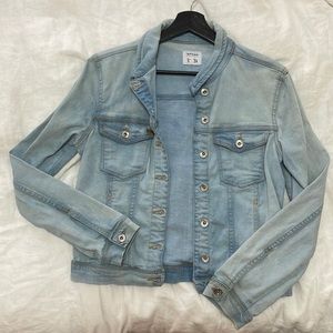 Lefties Denim Jacket Light Washed Blue Eur Size Small